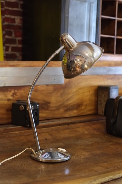 lampe design chrome aluminor 1950